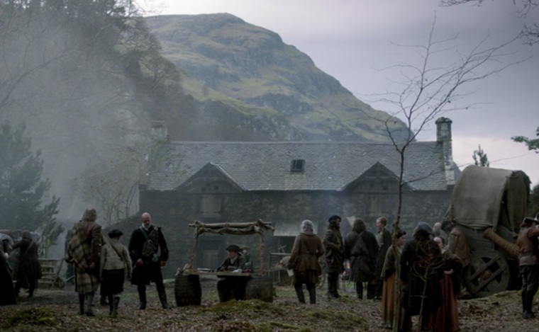 Ivy Cottage as a village in Outlander. The image shown is from Outlander Season 1. Season 8 is set to premiere on MGM+ on March 7, 2026.