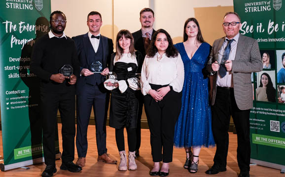 group of people at awards ceremony