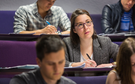 Students in a lecture