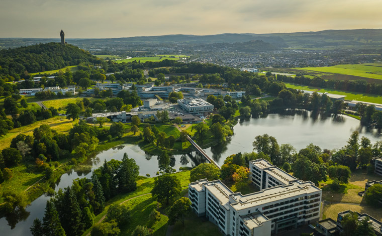 campus drone view