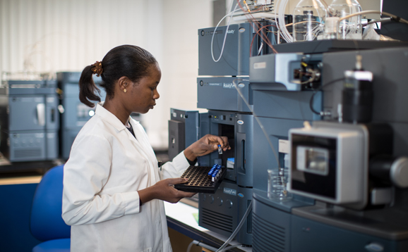 researcher in lab