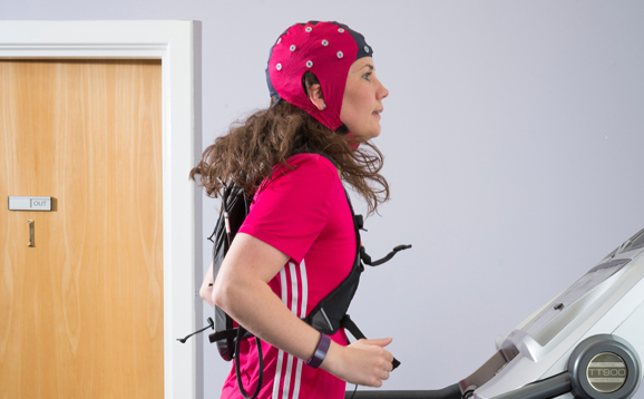 woman on treadmill