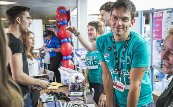 Students' Union rep at open day