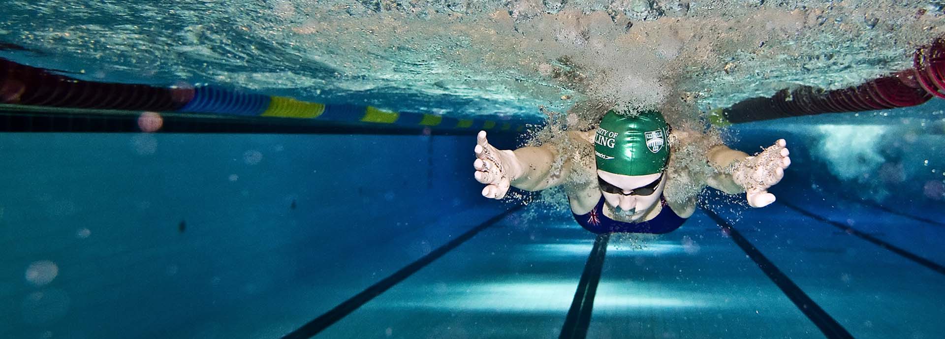 Swimmer underwater