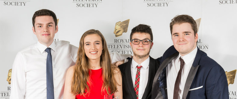 Students at film awards