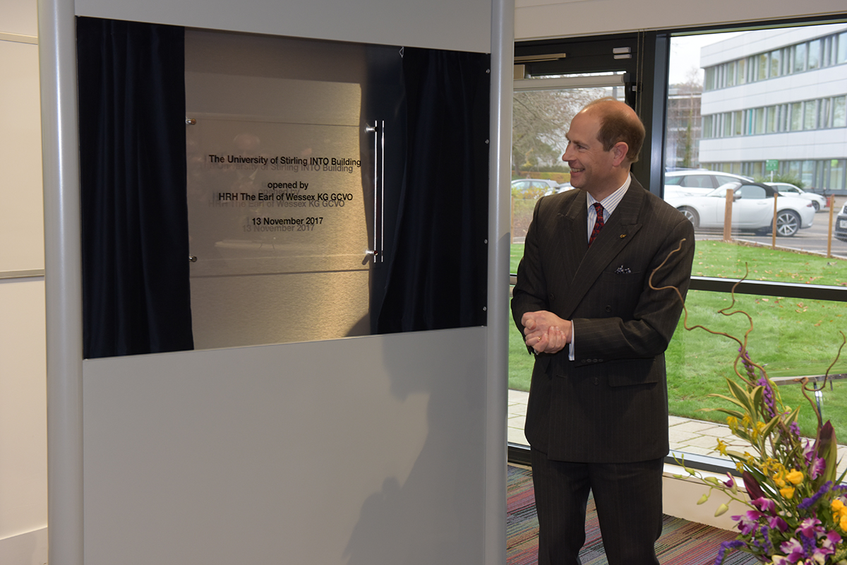 Earl of Wessex opening INTO Building