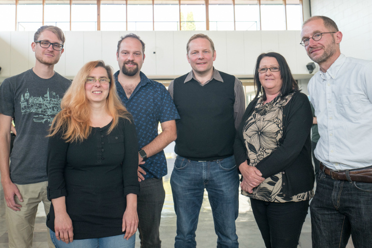 Dr Nicholas Attree, Dr Erika Kaufmann, Alastair Tait, Dr Christian Schröder, Deborah Anne Wood (PhD student), and Dr Axel Hagermann