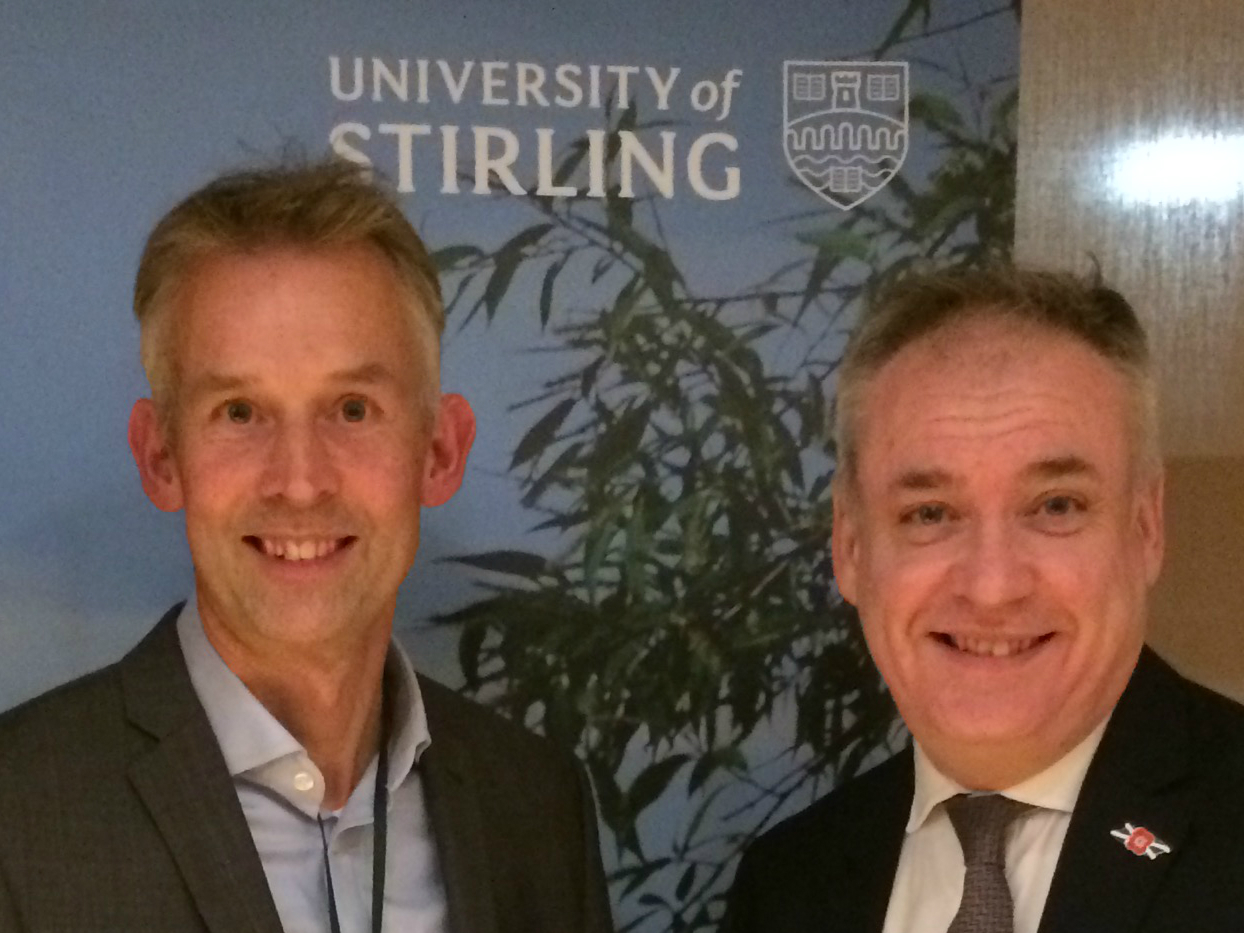 Dr Kevin Swingler and Richard Lochhead MSP