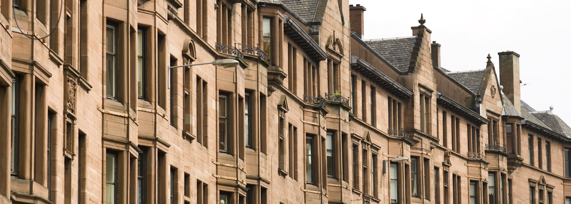 Row of tenement housing 