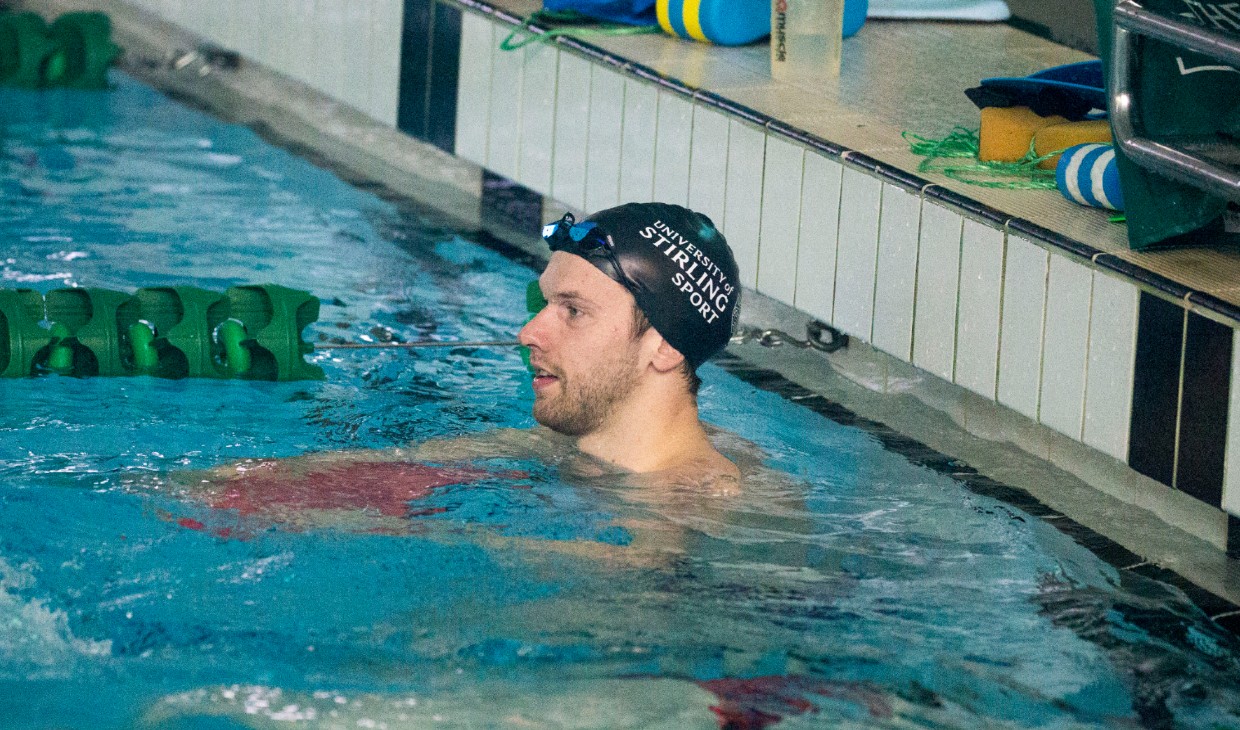 Craig McNally in pool