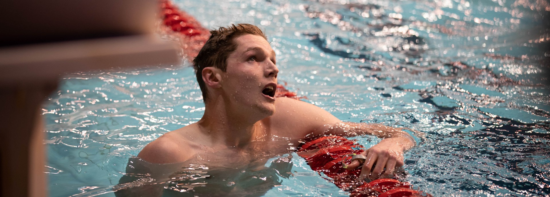 Duncan Scott in pool