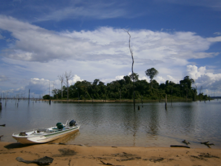 Islands created by mega dam