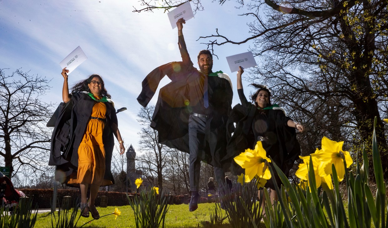 Students celebrate their degrees