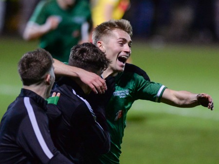 University of Stirling's Euan McGill scores the winner.