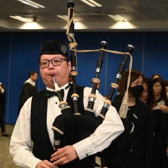 A piper in the Singapore graduation