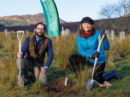 Douglas Worrall, Director of Forth Climate Forest, University of Stirling; Dr Heather Reid, Convener of Loch Lomond and The Trossachs National Park Authority