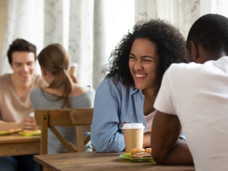 Two people speed dating