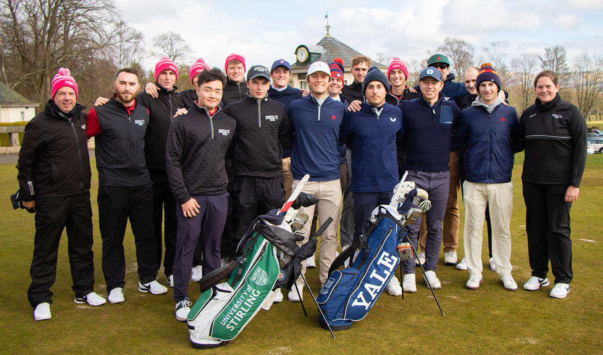 Stirling and Yale golf teams