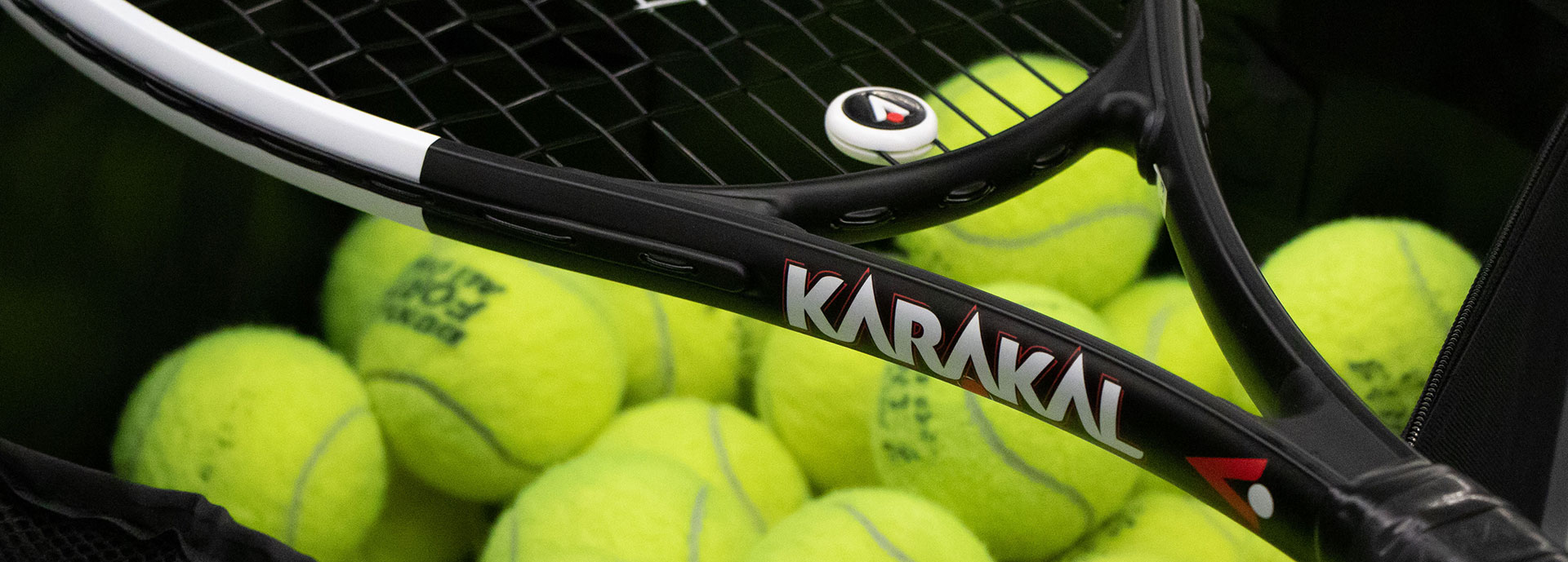 Closeup of tennis equipment bought thanks to funding from The Stirling Fund