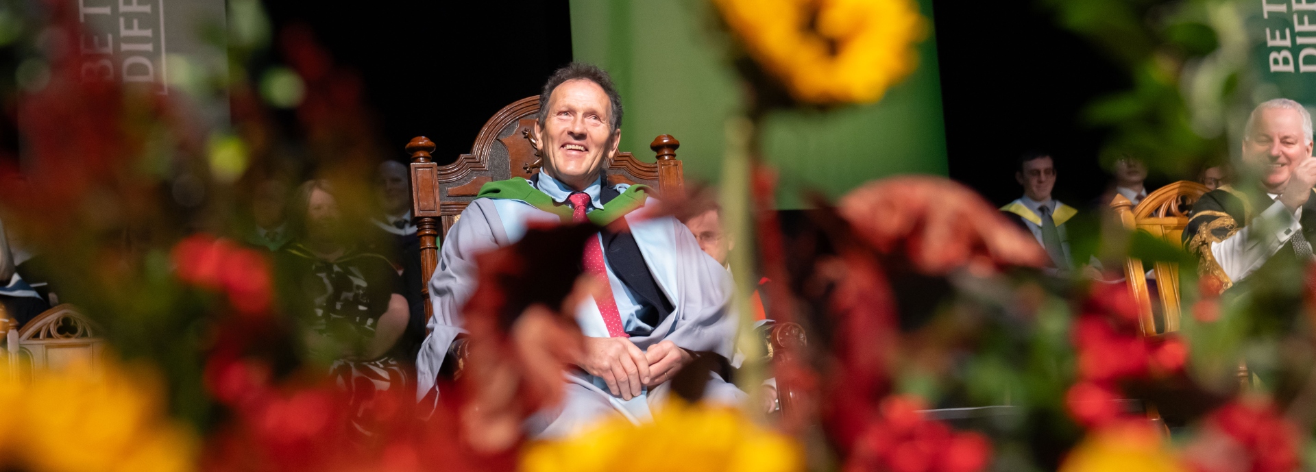 Monty Don OBE receives an honorary degree from the University of Stirling