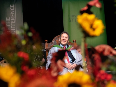 Monty Don OBE receives an honorary degree from the University of Stirling