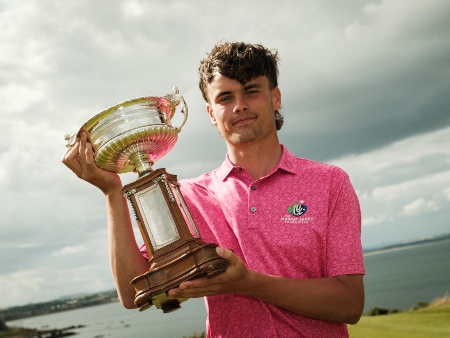 Alexander Farmer poses with trophy.