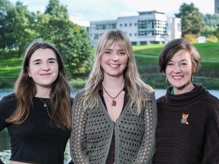 Maja Cullen, Devon Docherty and Dr Carol Jasper