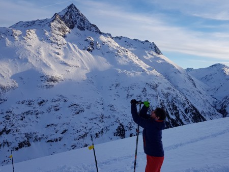 Dr Arthur Broadbent in the Alps