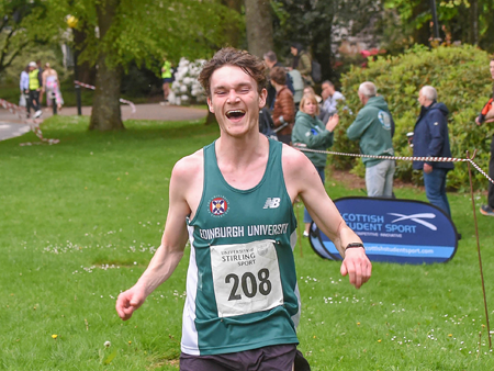 Runner at Dumyat Hill Race 2024