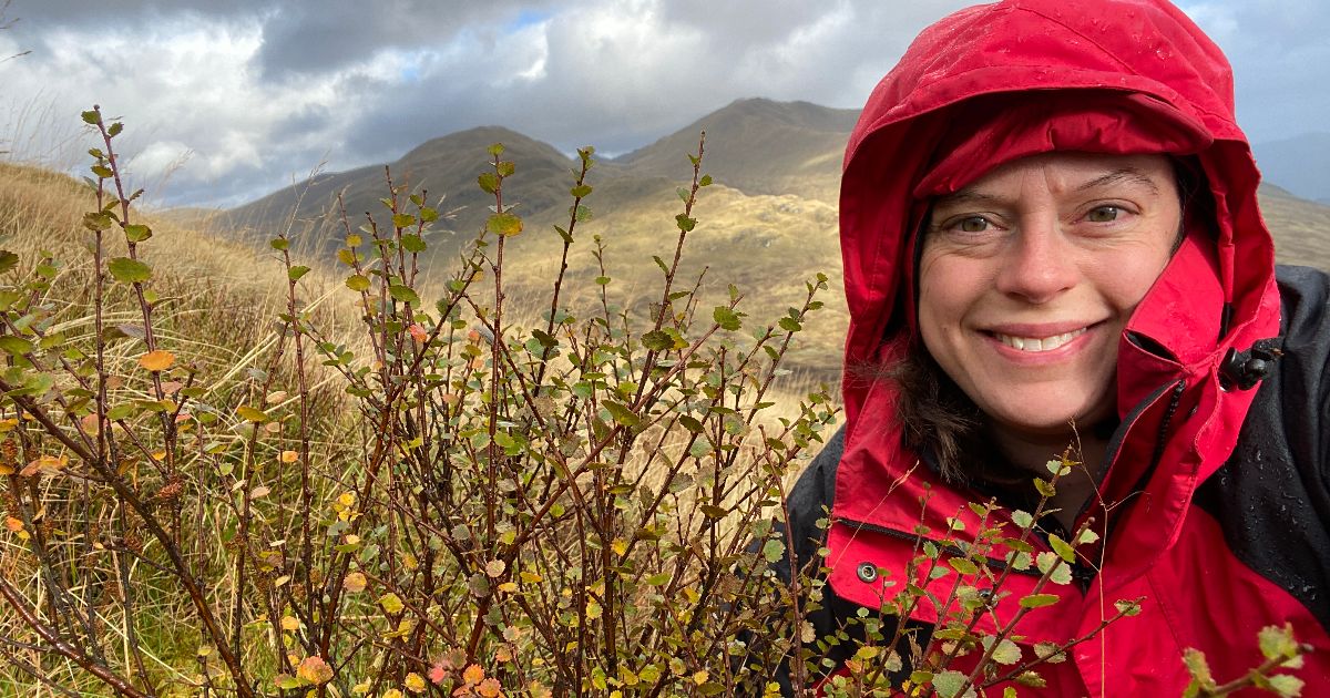 Sarah Watts of the University of Stirling in the Scottish Highlands
