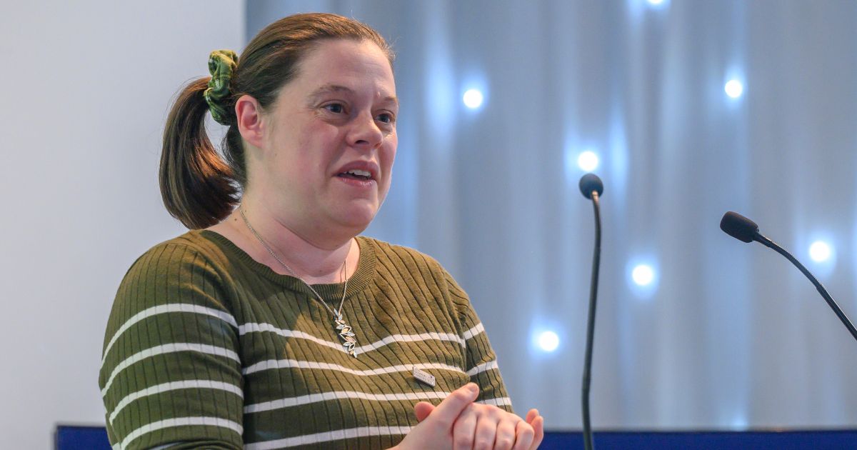 Sarah Watts speaking at the Confor Dinner and Awards 2026 on Wednesday, 11 March 2026.