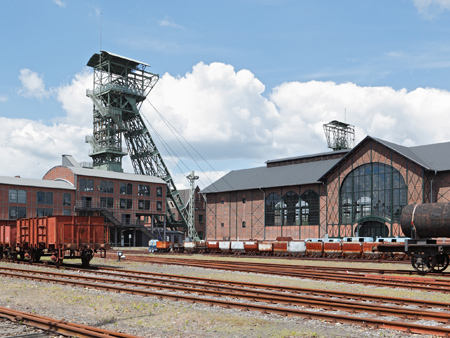 Coal refinery and train lines