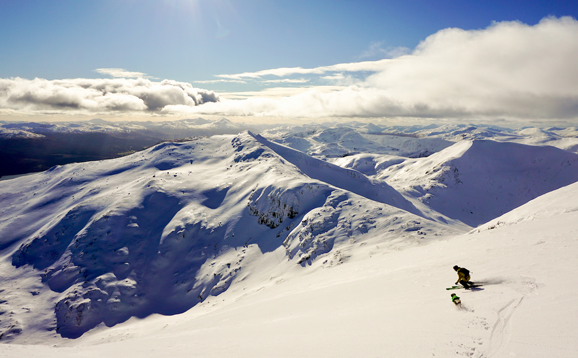 snowy mountains