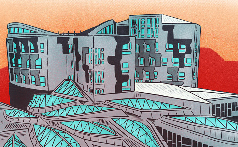 Scottish Parliament illustration